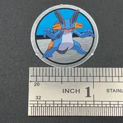 Swampert Pokemon Paper Ginpika Medal Card Nintendo Japanese Rare TCG S206-19 - Image 2