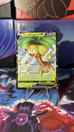 Pokemon TCG Alolan Exeggutor V SWSH225 Pokemon Go Stamped Promo English Card - Image 1