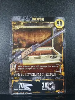 Resident Evil Deck Building Game Replacement Card Weapon Semi-Automatic Rifle - Image 1