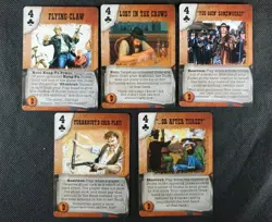 Deadlands Doomtown Boot Hill CCG Card Game Card Lot 4 Four's Club's Mixed Rare - Image 1