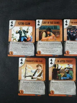 Deadlands Doomtown Boot Hill CCG Card Game Card Lot 4 Four's Club's Mixed Rare - Image 2