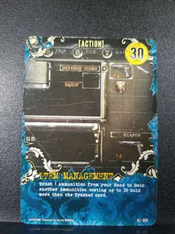 Resident Evil Deck Building Game 2010 Replacement Card Action Item Management - Image 1