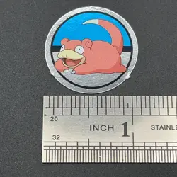 Slowpoke Pokemon Paper Ginpika Medal Card Nintendo Japanese Rare TCG S206-16 - Image 2