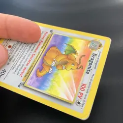 Pokemon Card Dragonite Holo 1a EDIZIONE 4/62 Fossil ITA italiano played PL - Image 3