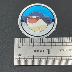 Wailmer Pokemon Paper Ginpika Medal Card Nintendo Japanese Rare TCG S206-14 - Image 2