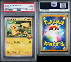 PSA 9 Pikachu 001/XY-P 2013 Promo Classroom Particip Prize Pokemon Card Japanese - Image 3