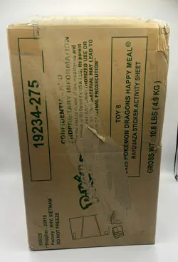2025 Toy 8 Rayquaza McDonalds Pokemon Card 150 Pack Count Sealed Boxed - Image 2