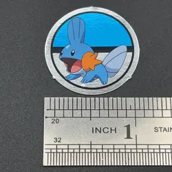 Mudkip Pokemon Paper Ginpika Medal Card Nintendo Japanese Rare TCG S206-13 - Image 2