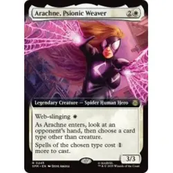 Presale Arachne, Psionic Weaver (extended Art) X4 M/NM MTG Marvel's Spider-man - Image 1