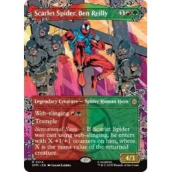 Presale Scarlet Spider, Ben Reilly (borderless) X4 M/NM MTG Marvel's Spider-man - Image 1