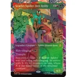 Foil Presale Scarlet Spider, Ben Reilly (borderless) MTG Marvel's Spider-man - Image 1