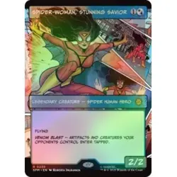 Foil Presale Spider-woman, Stunning Savior (borderless) MTG Marvel's Spider-man - Image 1