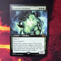 1x - Famished Worldsire - (extended art) - Edge of Eternities - NM MTG - Image 1