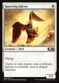 Rustwing Falcon - Near Mint MTG Magic 2019 Core Set - Image 1