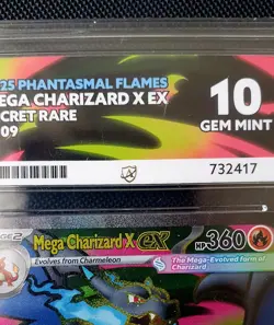 ACE 10 Mega Charizard X ex Phantasmal Flames Pokemon card tcg *read description* - Image 2