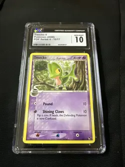 CGC 10 Gem Mint Treecko δ POP Series 4 15/17 Pokemon Card GEM MINT - Image 1