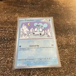Cubchoo Master Ball Pattern Holo Card 025/086 Black Bolt - Image 1