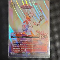 Disney Lorcana Shimmering Skies Enchanted Foil 3-Card Lot: Donald Duck + Revive - Image 1