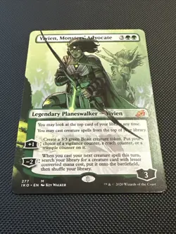 Vivien, Monsters' Advocate (Borderless) Ikoria: Lair of Behemoths Regular - Image 2