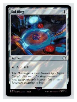 1x Sol Ring, Surge Foil 0767 - Fallout, Magic MTG - LP, Weird Corners - Image 1