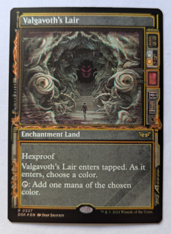 MTG 2024 Duskmourn VALGAVOTH'S LAIR Rare 0327 Showcase Foil M/NM - Image 1