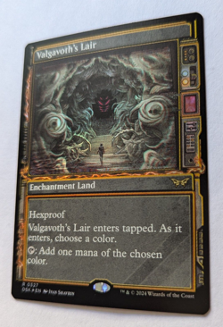 MTG 2024 Duskmourn VALGAVOTH'S LAIR Rare 0327 Showcase Foil M/NM - Image 2