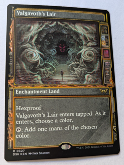 MTG 2024 Duskmourn VALGAVOTH'S LAIR Rare 0327 Showcase Foil M/NM - Image 3