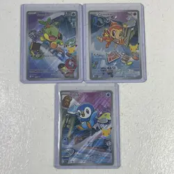Pokemon TCG First Partner Illustration Collection Series 1 Gen 4 Sinnoh Starters - Image 1