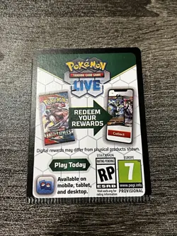 White Code Card CRIMPED ERROR Pokemon Card -UNUSED- Brilliant Stars - Image 1