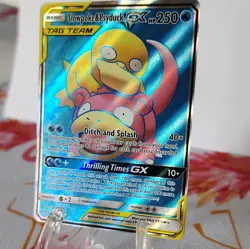 Slowpoke & Psyduck GX Full Art Unified Minds 217/236 TAG TEAM Holo - Image 3