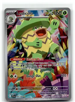 Ludicolo 095/094 Illustration Rare Phantasmal Flames Pokemon NM b6 #2 - Image 1