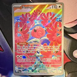 Pokemon TCG Flamigo 227/193 SV02 Paldea Evolved Illustration Rare Holo EN - Image 1
