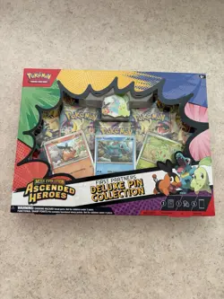 Pokemon TCG Ascended Heroes First Partner Deluxe Pin Collection Box Sealed New - Image 1