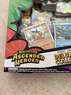 Pokemon TCG Ascended Heroes First Partner Deluxe Pin Collection Box Sealed New - Image 2