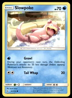 Slowpoke 42/214 Common Unbroken Bonds Pokemon Lightly Played - Image 1