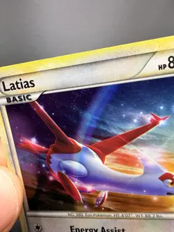 *LP* SWIRL Latias Holo Pokemon HeartGold & SoulSilver #HGSS10 Black Star Promo - Image 2