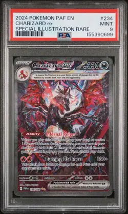 2024 POKEMON PAF EN-PALDEAN FATES SPECIAL ILLUSTRATION RARE CHARIZARD EX PSA 9 - Image 1
