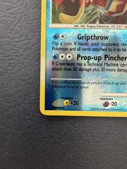 Pokemon TCG Crawdaunt 22/146 Legends Awakened Reverse Holo - Image 3