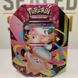 Pokemon TCG Mega Moonlit Mega Clefable Tin Authentic Sealed SHIPS SAME DAY - Image 1