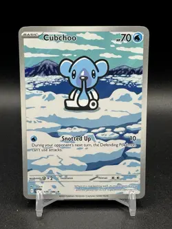 Cubchoo 109/086 Sv: Black Bolt Full Art IR Pokemon TCG NM/M - Image 1