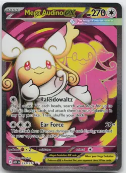 Mega Audino ex Ultra Rare ME: Ascended Heroes 253/217 Pokemon TCG - Image 1