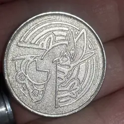 Pokemon Lugia 2001 Silver Coin Wizards Nintendo Vintage - Image 2