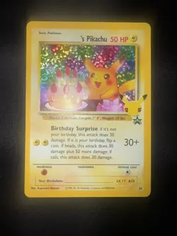 Birthday Pikachu 24/53 Pokemon TCG Celebrations Classic Collection NM pack fresh - Image 1