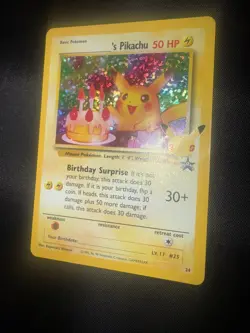Birthday Pikachu 24/53 Pokemon TCG Celebrations Classic Collection NM pack fresh - Image 2