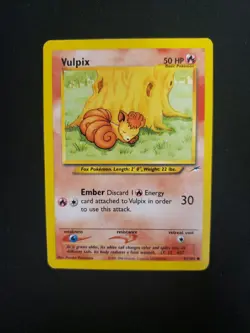Vulpix 91/105 Neo Destiny Regular (Pokemon TGC) HP - Image 1