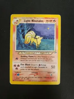 Light Ninetales 50/105 HP Neo Destiny Uncommon Pokemon Unlimited - Image 1