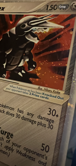 2003 Pokemon EX Sandstorm Aggron EX Holo SWIRL #95 - Image 2