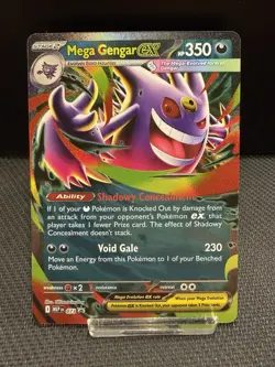 Mega Gengar ex 073 Black Star Promo English Pokemon Mega Moonlit Tin - Image 1