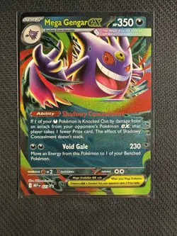 Mega Gengar ex 073 Black Star Promo English Pokemon Mega Moonlit Tin - Image 4