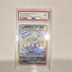 Pokemon Terapagos ex PSA 9 2024 SV07 Stellar Crown SIR Holo 170/142 - Image 1